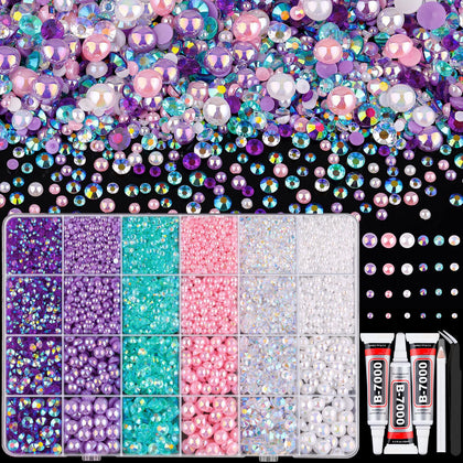 Kit de 14000 perles plates et strass TINKRSTUFF, vue avant