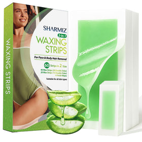 Kit de bandes de cire Sharmiz 60 pièces avec emballage