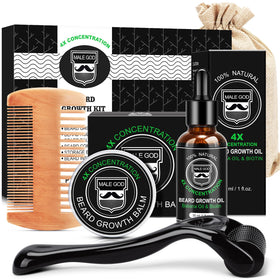 Kit de barbe MALE GOD avec huile, baume et peigne