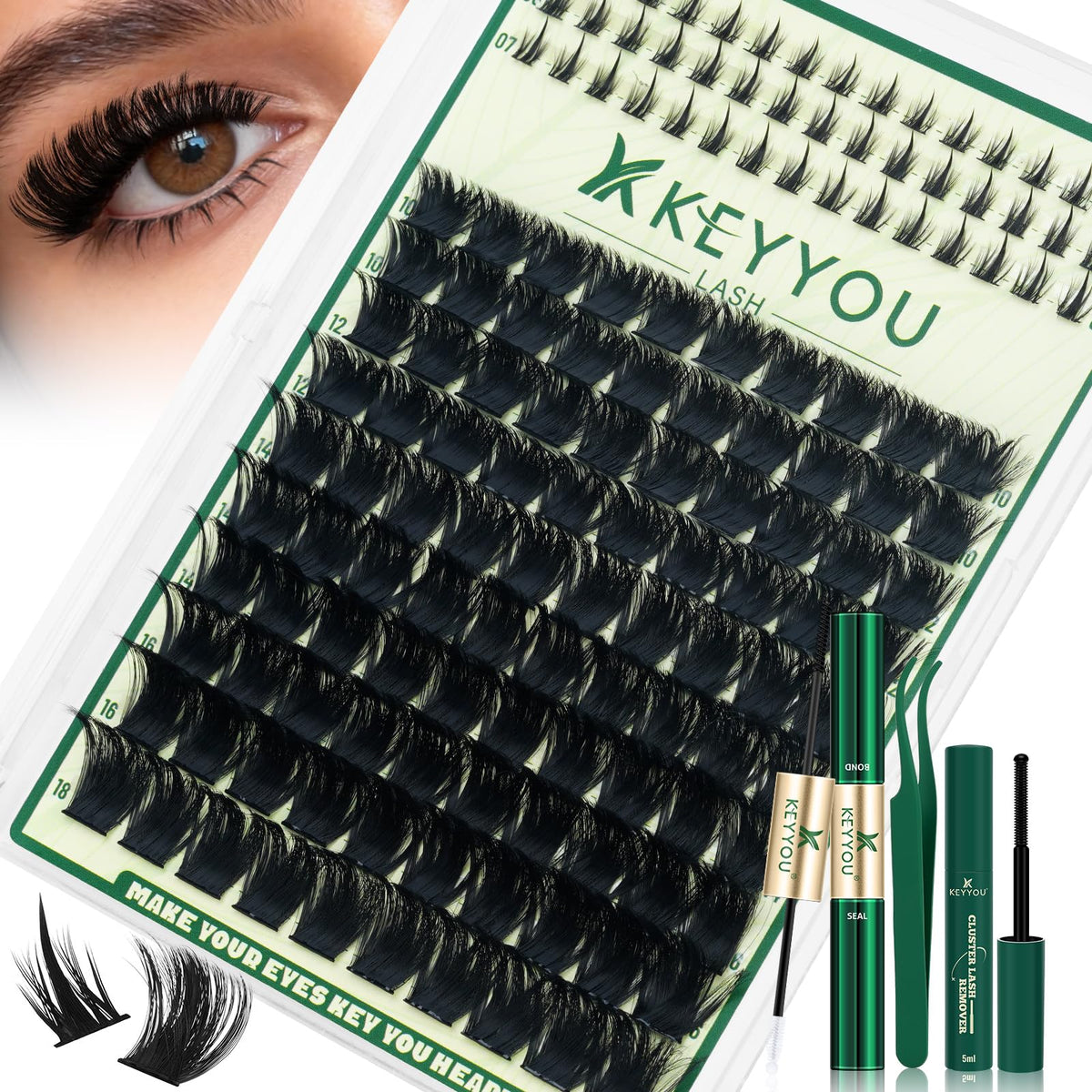 Kit de Cils 300D KEYYOU avec tous les accessoires inclus