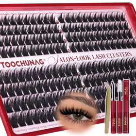 Kit de cils animés TOOCHUNAG avec 192pcs et pince