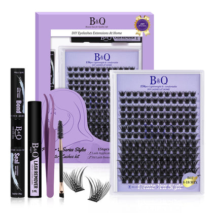 Kit de cils B&Qaugen 156PCS en vue de face