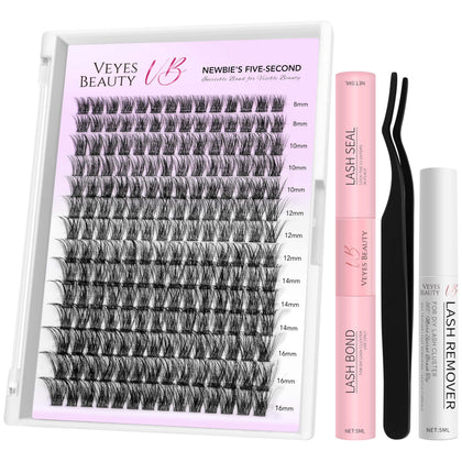 Kit de cils Boldeye de VEYESBEAUTY avec plusieurs clusters