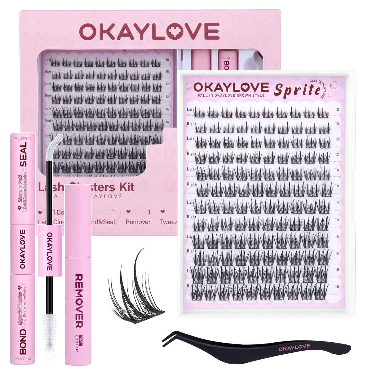 Kit de cils en éclosion OKAYLOVE Sprite avec composants inclus