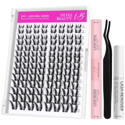Kit de Cils en Grappes Bunny VEYESBEAUTY avec plusieurs longueurs