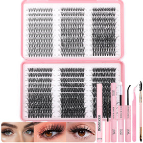 Kit de cils en grappes OLLAVO 600 Pcs avec accessoires inclus
