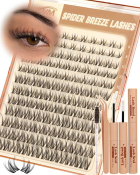 Kit de cils en grappes Spider Breeze de Vanssymunlin avec emballage
