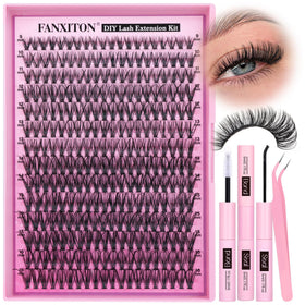 Kit de cils FANXITON 40D D Curl avec accessoires inclus