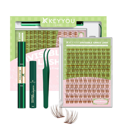 Kit de cils féériques KEYYOU avec bande invisible et accessoires