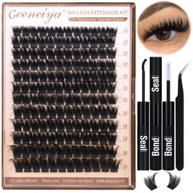 Kit de cils Geeneiya 200D avec 144 cils en clusters