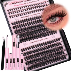 Kit de cils Goddvenus avec clusters de cils naturels