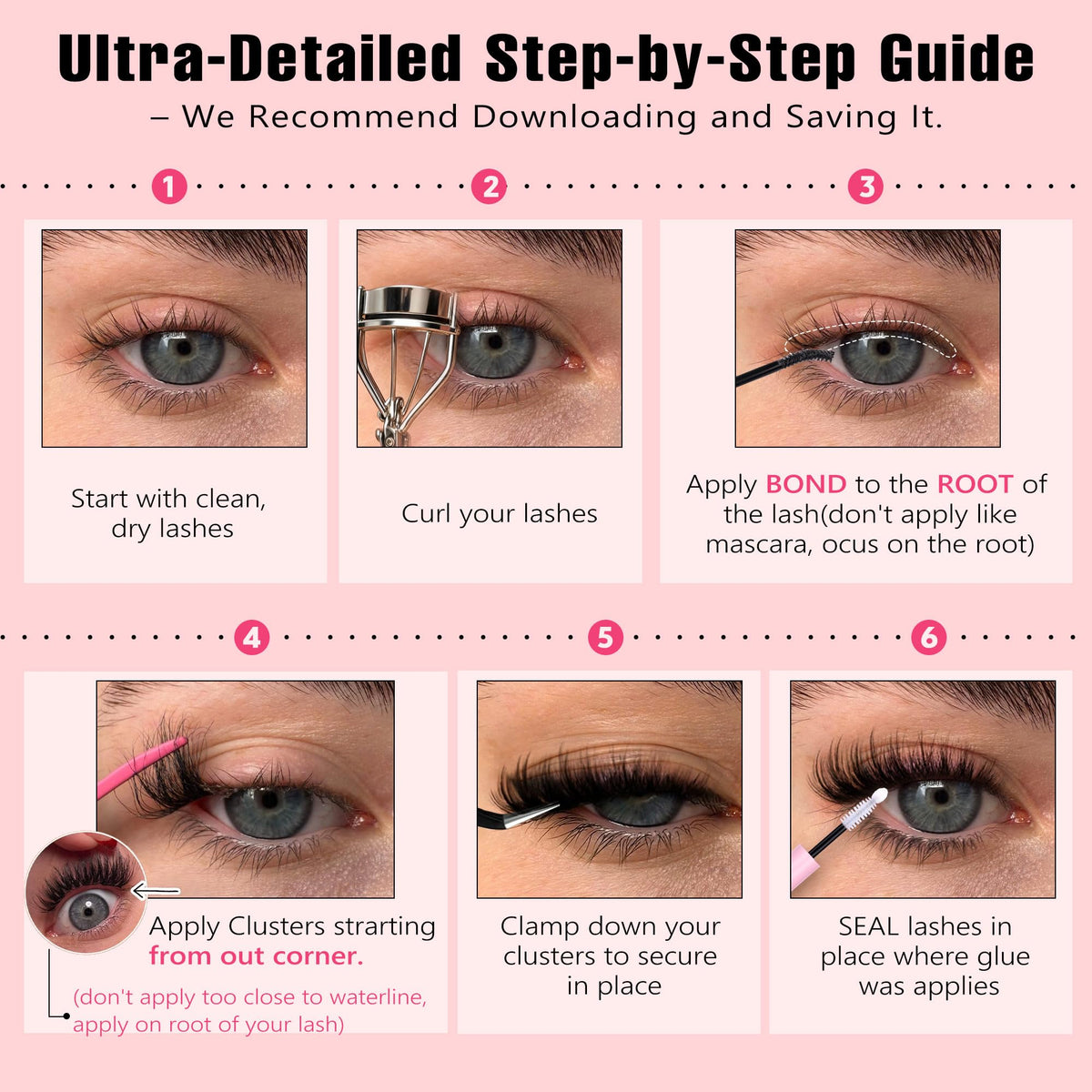Kit de cils Goddvenus avec emballage