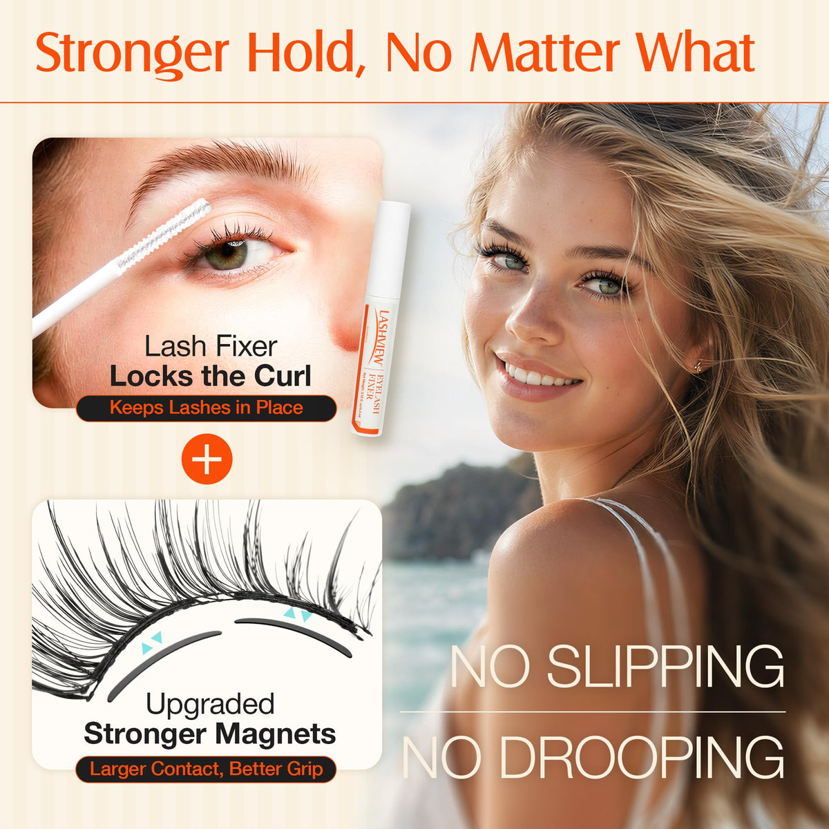 Kit de cils LASHVIEW avec clip et fixateur