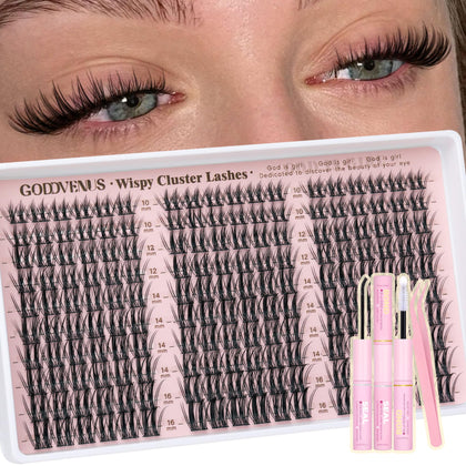 Kit de cils manga Goddvenus avec 180 pièces, vue de face