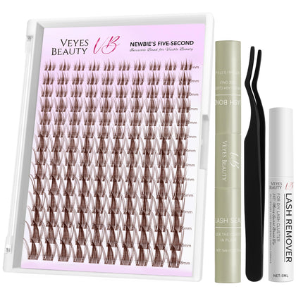 Kit de cils Manga Marron VEYESBEAUTY vue de face