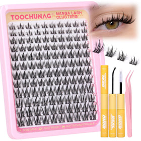 Kit de cils Manga TOOCHUNAG avec 120 clusters de cils