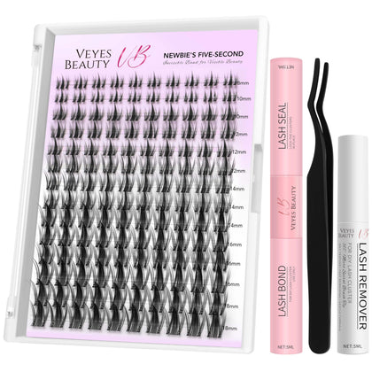 Kit de Cils Manga VEYESBEAUTY vue de face avec cils et accessoires