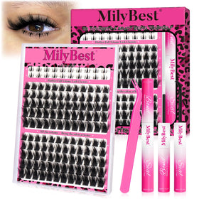 Kit de cils MilyBest avec pointes spiky, vue de face