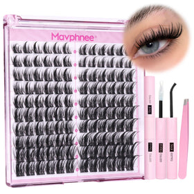 Kit de cils naturels Mavphnee avec 120 cils et accessoires
