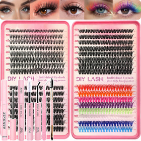 Kit de cils OLLAVO comprenant 640 pièces de cils en différentes longueurs