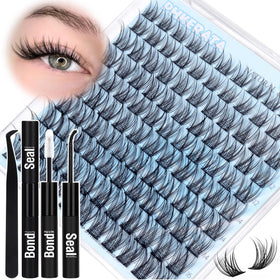Kit de cils PHKERATA avec 110pcs de clusters naturels