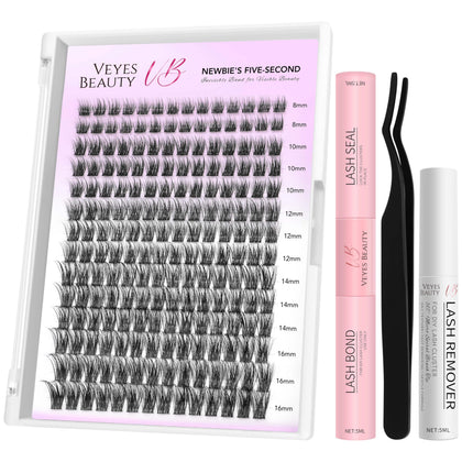 Kit de cils VEYESBEAUTY Dreamy Clusters avec plateau de cils