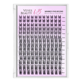 Kit de cils VEYESBEAUTY Sylph ouvert, montrant les clusters