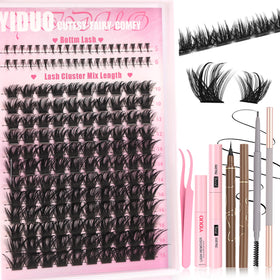 Kit de cils YIDUO avec 120 cils Manga et accessoires