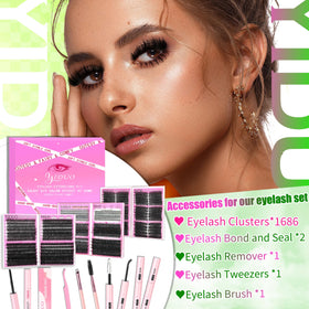 Kit de cils YIDUO avec produit de démaquillage