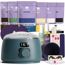 Kit de cire BLITZWAX vue de face avec accessoires inclus