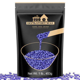 Kit de cire dure Lifestance 449g perles de cire lavande vue de face
