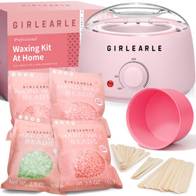 Kit de cire GIRLEARLE avec réchauffeur et outils d'épilation