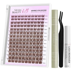 Kit de Clusters de Cils Bruns LuxeBold VEYESBEAUTY vue avant