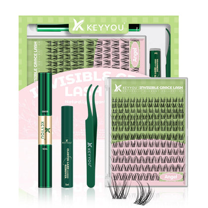 Kit de Clusters de Cils KEYYOU avec accessoires inclus