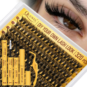 Kit de Clusters de Cils QUEWEL 320 Pcs 40D vue avant