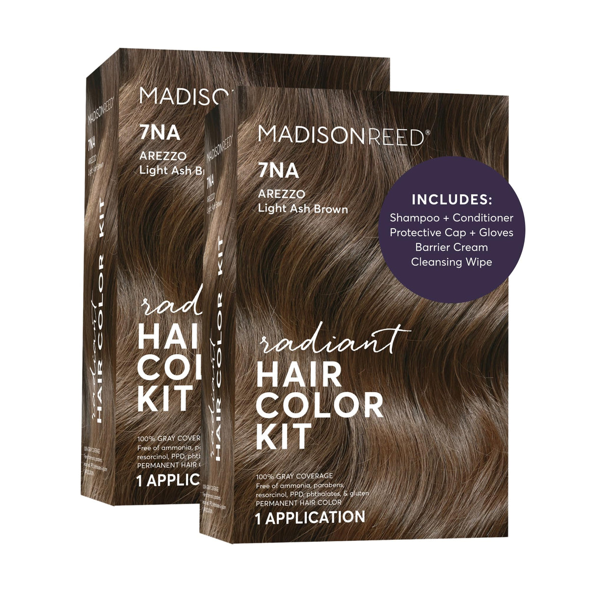 Kit de coloration Madison Reed 7NA Châtain Clair Froid vue de face