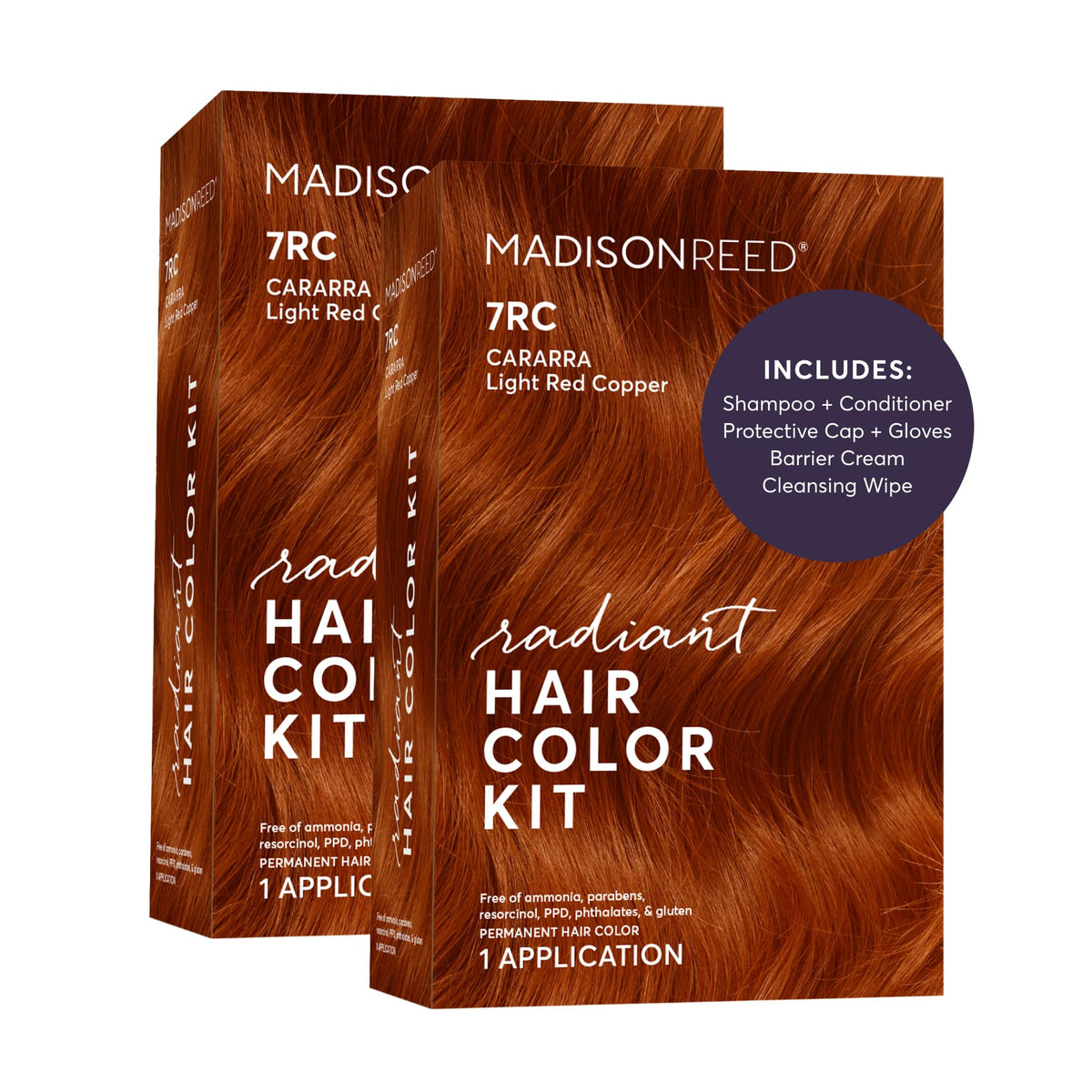 Kit de Coloration Madison Reed 7RC Rouge Clair Cuivré - vue avant