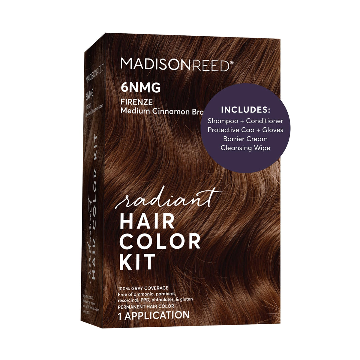 Kit de couleur de cheveux Madison Reed 6NMG vue de face