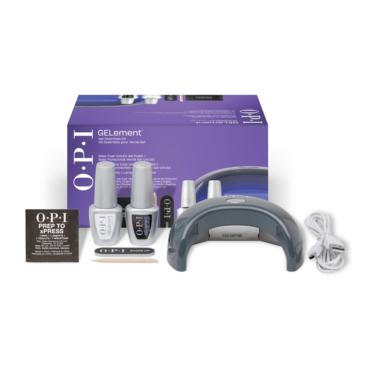 Kit de démarrage GELement OPI avec lampe LED et accessoires