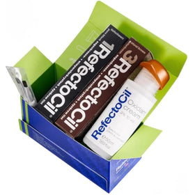 Kit de démarrage RefectoCil avec teinture noire et marron naturel
