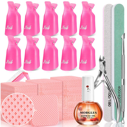Kit de dissolvant MORGLES avec 10 clips et 300 lingettes