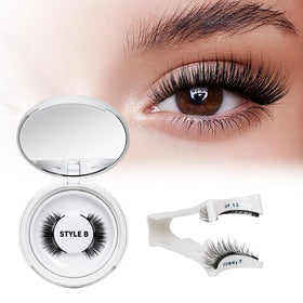 Kit de faux cils magnétiques QUEWEL avec 4 paires et applicateurs
