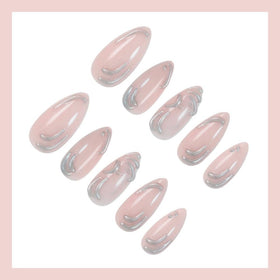 Kit de faux ongles comprenant 24 pièces et accessoires