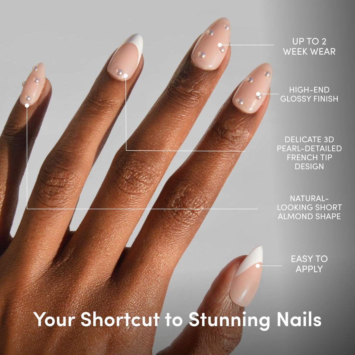 Kit de faux ongles Glamnetic avec colle et accessoires inclus