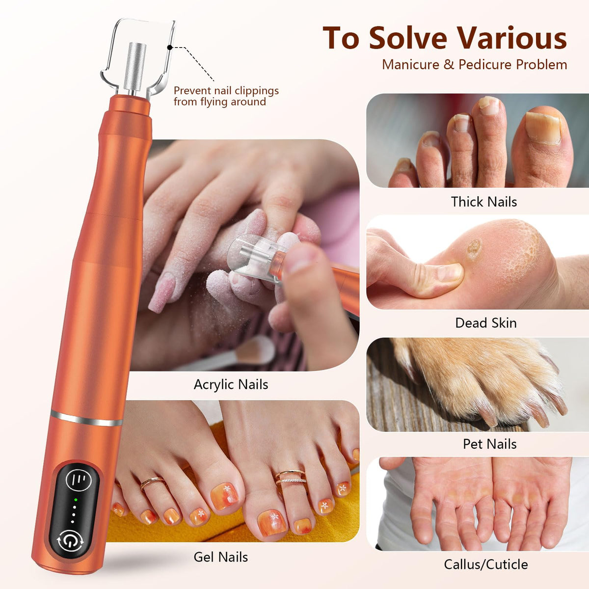 Kit de fraise à ongles TUOBEO avec affichage des accessoires