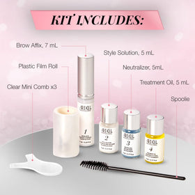 Kit de Lamination des Sourcils Ardell avec tous les produits présentés