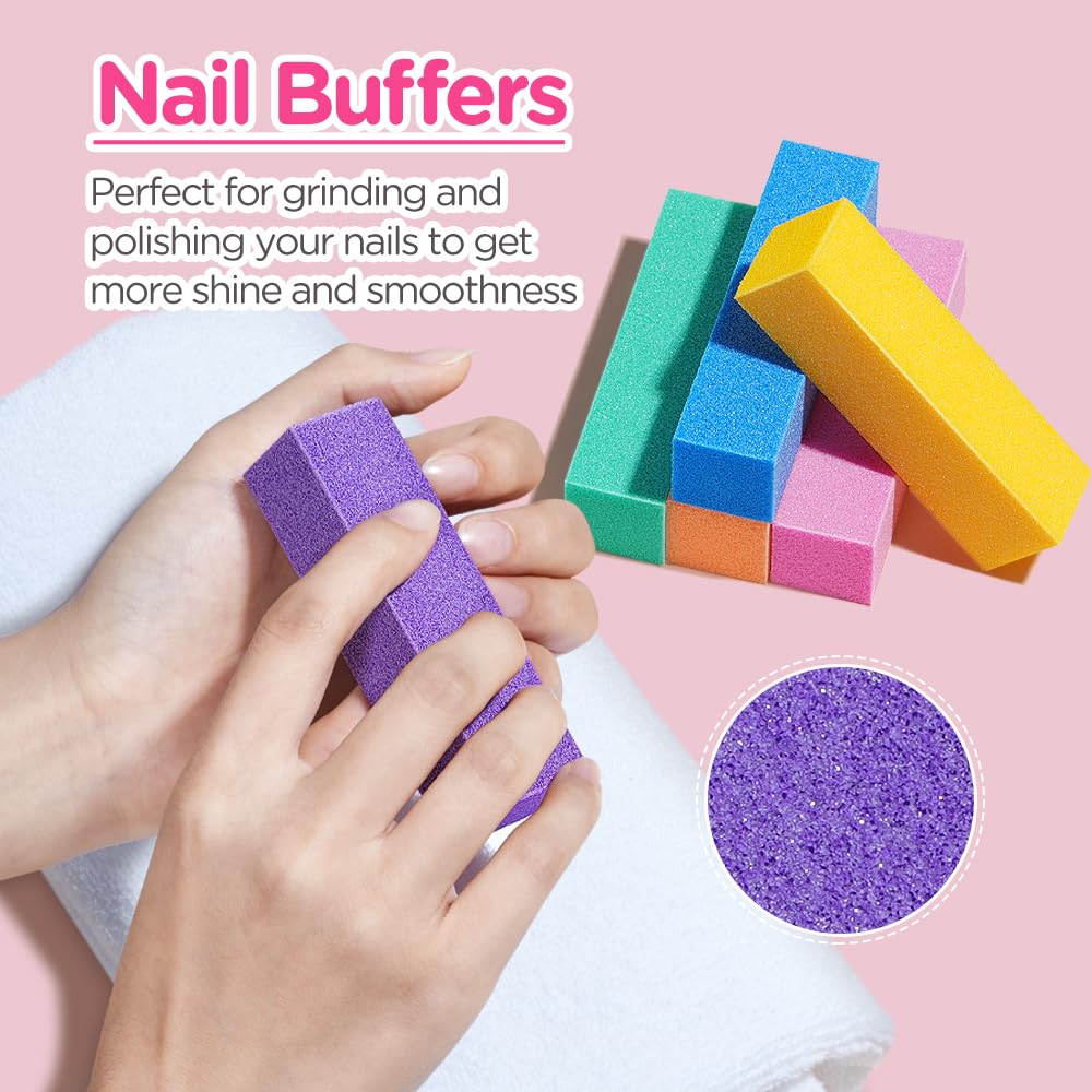 Kit de limes à ongles TsMADDTs sur fond blanc