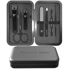 Kit de manucure HUMMINGBIRD 7 pièces en acier inoxydable