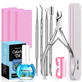 Kit de manucure MORGLES avec huile cuticule parfumée myrtille