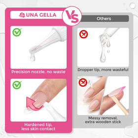 Kit de manucure UNA GELLA avec colle et dissolvant